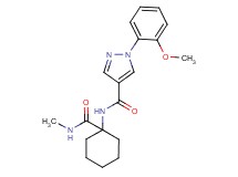 1-(2-methoxyphenyl)-N-{1-[(methylamino)carbonyl]cyclohexyl}-1H-pyrazole-4-carboxamide