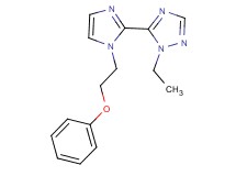 1-ethyl-5-[1-(2-phenoxyethyl)-1H-imidazol-2-yl]-1H-1,2,4-triazole