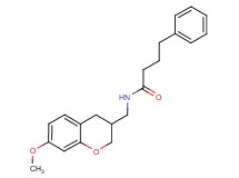 N-[(7-methoxy-3,4-dihydro-2H-chromen-3-yl)methyl]-4-phenylbutanamide