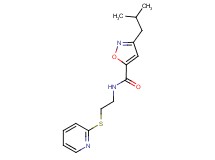 3-isobutyl-N-[2-(2-pyridinylthio)ethyl]-5-isoxazolecarboxamide