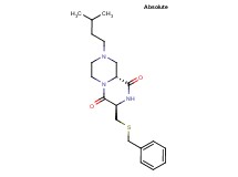 (3R,9aR)-3-[(benzylthio)methyl]-8-(3-methylbutyl)tetrahydro-2H-pyrazino[1,2-a]pyrazine-1,4(3H,6H)-dione
