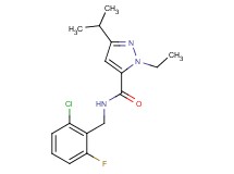 N-(2-chloro-6-fluorobenzyl)-1-ethyl-3-isopropyl-1H-pyrazole-5-carboxamide