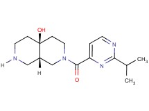 (4aS*,8aS*)-2-[(2-isopropyl-4-pyrimidinyl)carbonyl]octahydro-2,7-naphthyridin-4a(2H)-ol