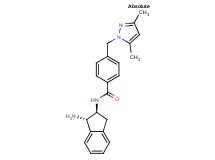N-[(1S,2S)-1-amino-2,3-dihydro-1H-inden-2-yl]-4-[(3,5-dimethyl-1H-pyrazol-1-yl)methyl]benzamide