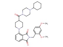 4-{4-[(4-cyclohexyl-1-piperazinyl)carbonyl]-1-piperidinyl}-2-(2,4-dimethoxybenzyl)-1H-isoindole-1,3(2H)-dione