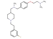 2-(4-{[({1-[2-(3-fluorophenyl)ethyl]-4-piperidinyl}methyl)(methyl)amino]methyl}phenoxy)-N,N-dimethylethanamine