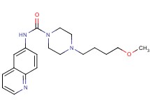 4-(4-methoxybutyl)-N-quinolin-6-ylpiperazine-1-carboxamide