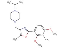 1-{[2-(2,4-dimethoxy-3-methylphenyl)-5-methyl-1,3-oxazol-4-yl]methyl}-4-isopropylpiperazine