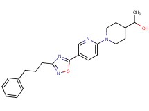 1-(1-{5-[3-(3-phenylpropyl)-1,2,4-oxadiazol-5-yl]pyridin-2-yl}piperidin-4-yl)ethanol