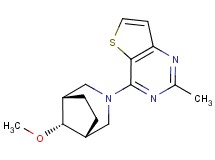 4-[(8-syn)-8-methoxy-3-azabicyclo[3.2.1]oct-3-yl]-2-methylthieno[3,2-d]pyrimidine