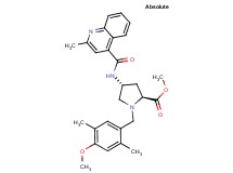 methyl (4R)-1-(4-methoxy-2,5-dimethylbenzyl)-4-{[(2-methyl-4-quinolinyl)carbonyl]amino}-L-prolinate