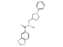 N-methyl-N-[(1-phenyl-3-pyrrolidinyl)methyl]-1,3-benzodioxole-5-carboxamide