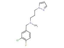 (3-chloro-4-fluorobenzyl)methyl[3-(1H-pyrazol-1-yl)propyl]amine