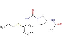 3-(acetylamino)-N-[2-(propylthio)phenyl]pyrrolidine-1-carboxamide