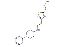 N-(2-{2-[(methylthio)methyl]-1,3-thiazol-4-yl}ethyl)-1-pyrimidin-2-ylpiperidin-4-amine