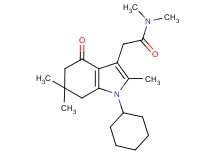 2-(1-cyclohexyl-2,6,6-trimethyl-4-oxo-4,5,6,7-tetrahydro-1H-indol-3-yl)-N,N-dimethylacetamide