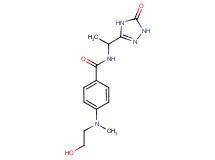 4-[(2-hydroxyethyl)(methyl)amino]-N-[1-(5-oxo-4,5-dihydro-1H-1,2,4-triazol-3-yl)ethyl]benzamide