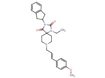 3-(2,3-dihydro-1H-inden-2-yl)-1-ethyl-8-[(2E)-3-(4-methoxyphenyl)-2-propen-1-yl]-1,3,8-triazaspiro[4.5]decane-2,4-dione