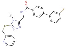 3'-fluoro-N-({4-methyl-5-[(2-pyridinylmethyl)thio]-4H-1,2,4-triazol-3-yl}methyl)-4-biphenylcarboxamide