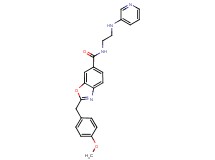 2-(4-methoxybenzyl)-N-[2-(pyridin-3-ylamino)ethyl]-1,3-benzoxazole-6-carboxamide