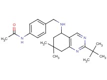 N-(4-{[(2-tert-butyl-7,7-dimethyl-5,6,7,8-tetrahydro-5-quinazolinyl)amino]methyl}phenyl)acetamide