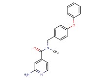 2-amino-N-methyl-N-(4-phenoxybenzyl)isonicotinamide