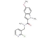 N-[(2-chloro-3-pyridinyl)methyl]-5-methoxy-N,1-dimethyl-1H-indole-2-carboxamide