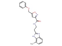 N-[2-(7-methyl-1H-benzimidazol-2-yl)ethyl]-5-(phenoxymethyl)-3-isoxazolecarboxamide