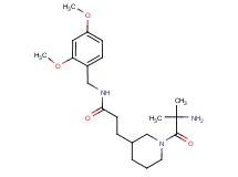 N-(2,4-dimethoxybenzyl)-3-[1-(2-methylalanyl)-3-piperidinyl]propanamide hydrochloride