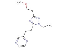 2-{2-[1-ethyl-3-(2-methoxyethyl)-1H-1,2,4-triazol-5-yl]ethyl}pyrazine