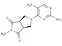 (3aR*,6aS*)-5-(2-amino-5-methylpyrimidin-4-yl)-2-methyltetrahydropyrrolo[3,4-c]pyrrole-1,3(2H,3aH)-dione