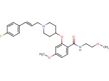 2-({1-[(2E)-3-(4-fluorophenyl)-2-propen-1-yl]-4-piperidinyl}oxy)-4-methoxy-N-(2-methoxyethyl)benzamide