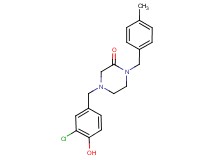 4-(3-chloro-4-hydroxybenzyl)-1-(4-methylbenzyl)-2-piperazinone