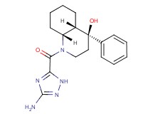(4S*,4aS*,8aR*)-1-[(3-amino-1H-1,2,4-triazol-5-yl)carbonyl]-4-phenyldecahydroquinolin-4-ol