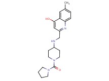 6-methyl-2-({[1-(pyrrolidin-1-ylcarbonyl)piperidin-4-yl]amino}methyl)quinolin-4-ol