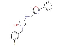 1-(3-fluorobenzyl)-4-{[(2-phenyl-1,3-oxazol-4-yl)methyl]amino}-2-pyrrolidinone