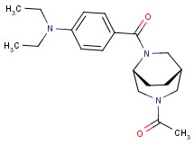 (4-{[(1S*,5R*)-3-acetyl-3,6-diazabicyclo[3.2.2]non-6-yl]carbonyl}phenyl)diethylamine