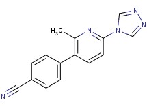 4-[2-methyl-6-(4H-1,2,4-triazol-4-yl)pyridin-3-yl]benzonitrile