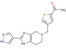 1-(4-{[2-(1H-pyrazol-4-yl)-1,4,6,7-tetrahydro-5H-imidazo[4,5-c]pyridin-5-yl]methyl}-2-thienyl)ethanone