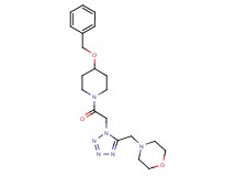 4-[(1-{2-[4-(benzyloxy)-1-piperidinyl]-2-oxoethyl}-1H-tetrazol-5-yl)methyl]morpholine