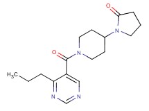1-{1-[(4-propylpyrimidin-5-yl)carbonyl]piperidin-4-yl}pyrrolidin-2-one