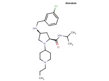 (4S)-4-[(3-chlorobenzyl)amino]-N-isopropyl-1-(1-propyl-4-piperidinyl)-L-prolinamide