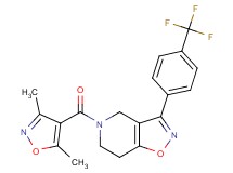 5-[(3,5-dimethyl-4-isoxazolyl)carbonyl]-3-[4-(trifluoromethyl)phenyl]-4,5,6,7-tetrahydroisoxazolo[4,5-c]pyridine