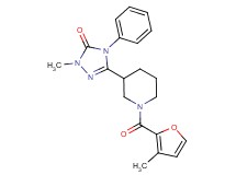 2-methyl-5-[1-(3-methyl-2-furoyl)piperidin-3-yl]-4-phenyl-2,4-dihydro-3H-1,2,4-triazol-3-one