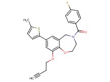 9-(3-butyn-1-yloxy)-4-(4-fluorobenzoyl)-7-(5-methyl-2-thienyl)-2,3,4,5-tetrahydro-1,4-benzoxazepine