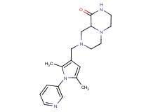 8-[(2,5-dimethyl-1-pyridin-3-yl-1H-pyrrol-3-yl)methyl]hexahydro-2H-pyrazino[1,2-a]pyrazin-1(6H)-one
