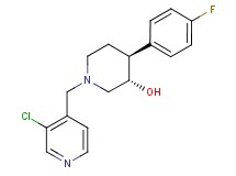 (3S*,4S*)-1-[(3-chloropyridin-4-yl)methyl]-4-(4-fluorophenyl)piperidin-3-ol