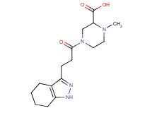1-methyl-4-[3-(4,5,6,7-tetrahydro-1H-indazol-3-yl)propanoyl]piperazine-2-carboxylic acid
