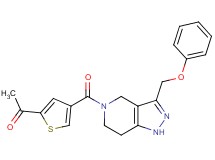 1-(4-{[3-(phenoxymethyl)-1,4,6,7-tetrahydro-5H-pyrazolo[4,3-c]pyridin-5-yl]carbonyl}-2-thienyl)ethanone