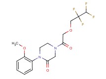 1-(2-methoxyphenyl)-4-[(2,2,3,3-tetrafluoropropoxy)acetyl]-2-piperazinone